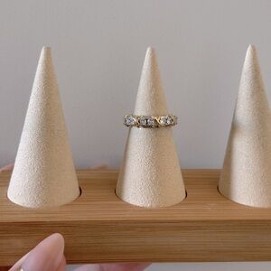 18K Gold Plated Two toned Ring